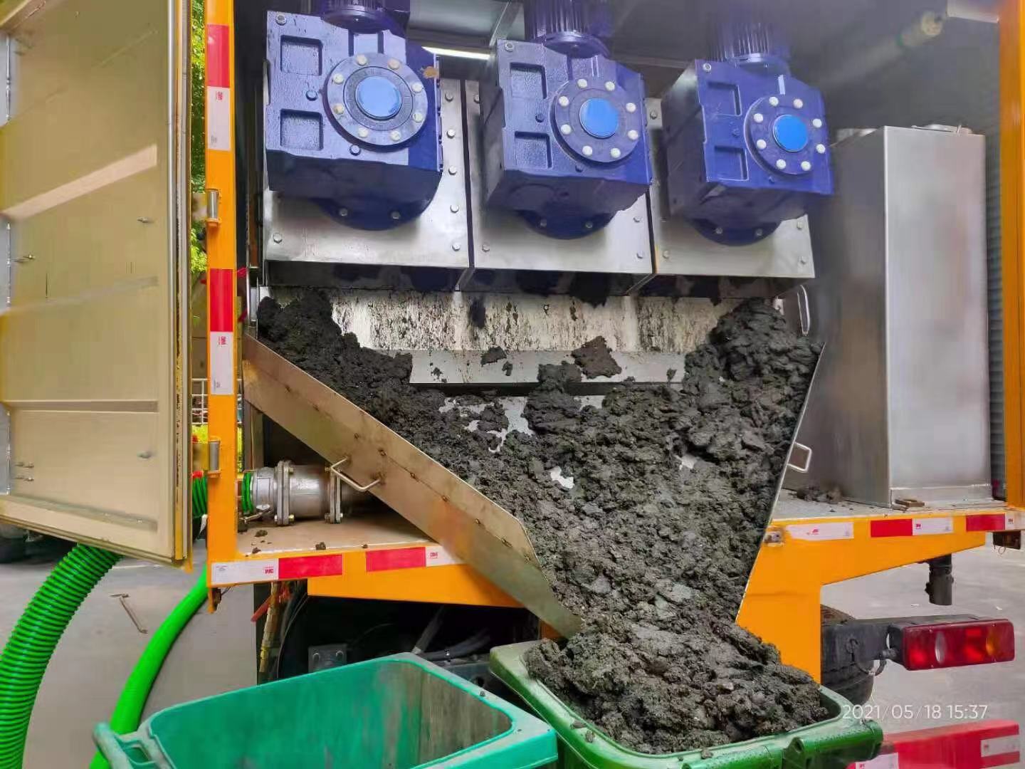 沙田镇化粪池清掏城市维护站-泥浆净化干湿分离处理